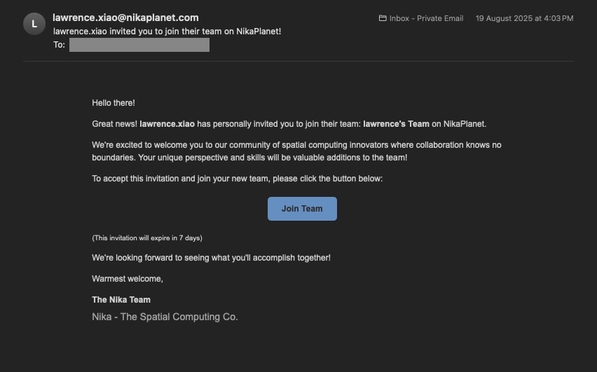 Email Invitation Sent