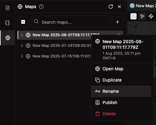 Map Naming