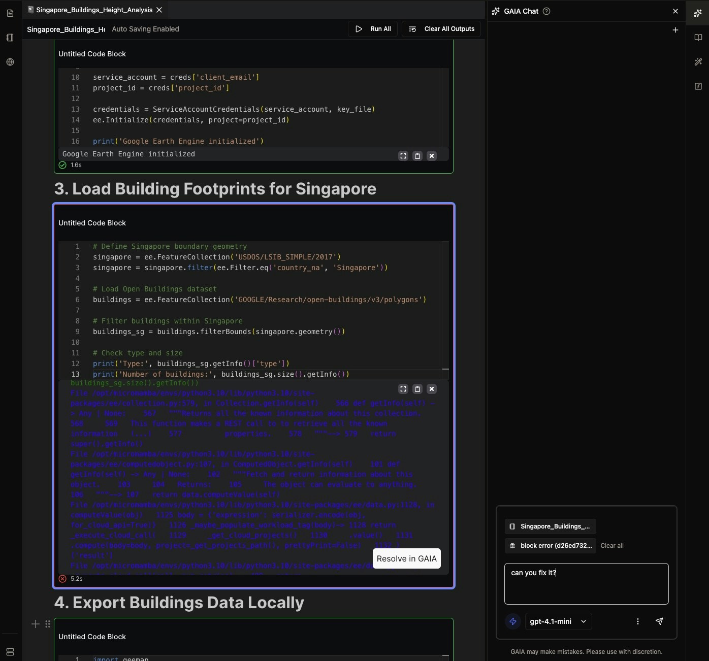 GAIA Chat Interface