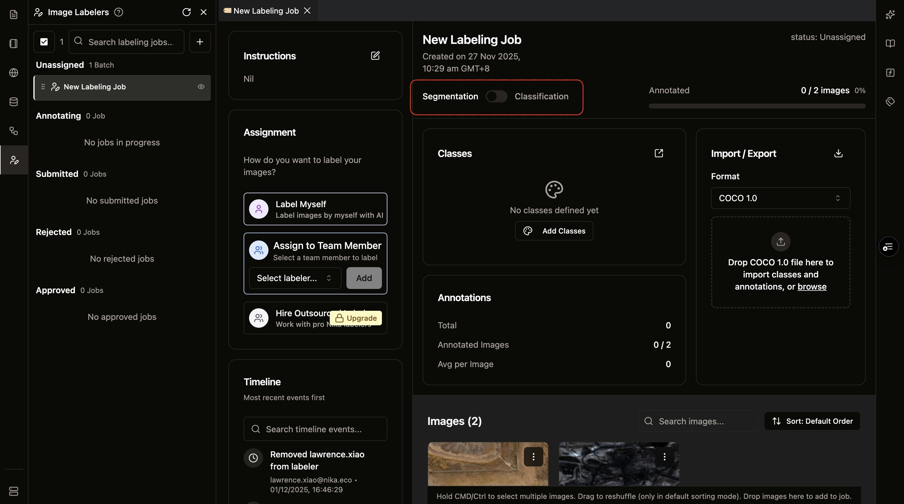 Switch Labeling Modes