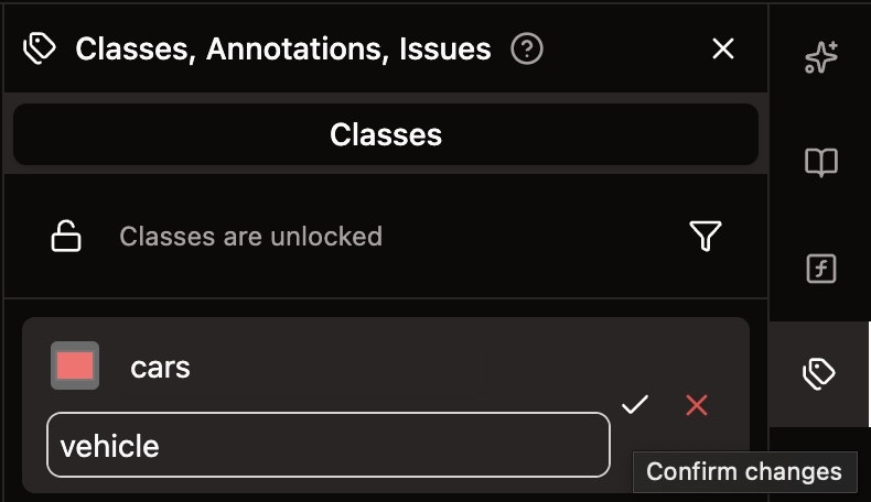 Edit Class Properties