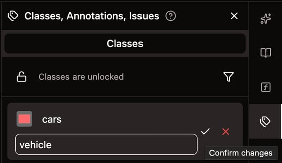 Modifying Class Edit Labeling Classes - Nika