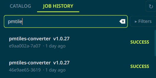 QGIS Job History