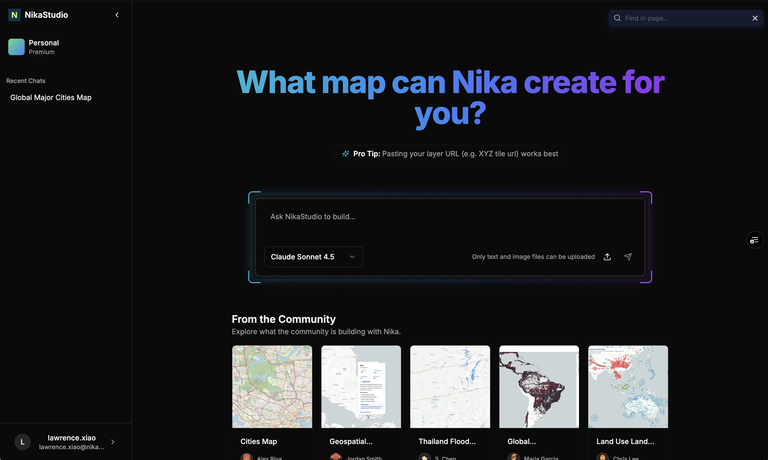 NikaStudio Interface