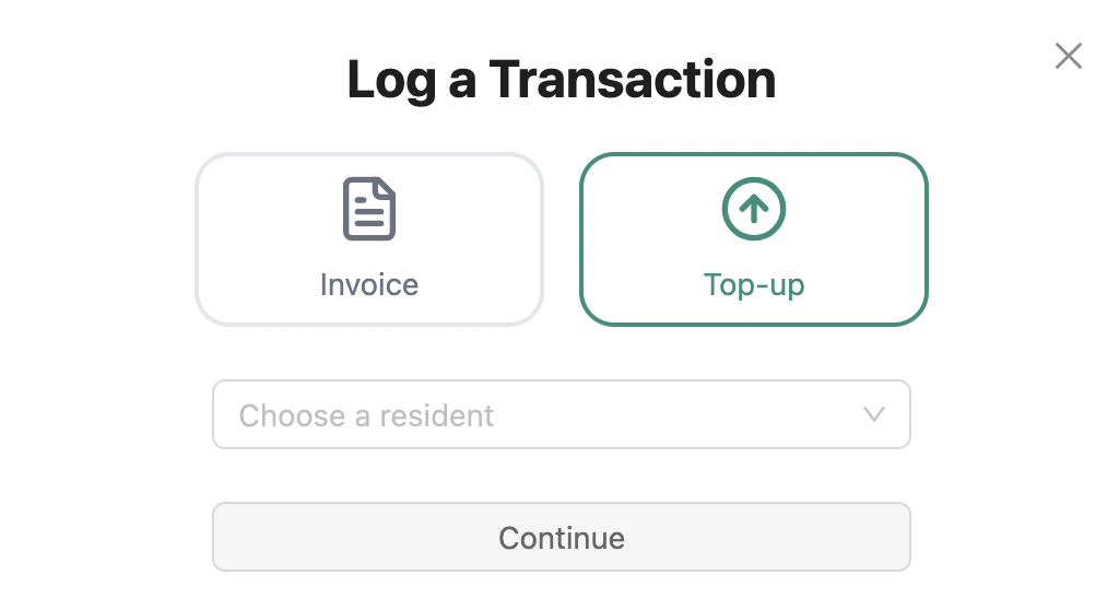 Logging transaction