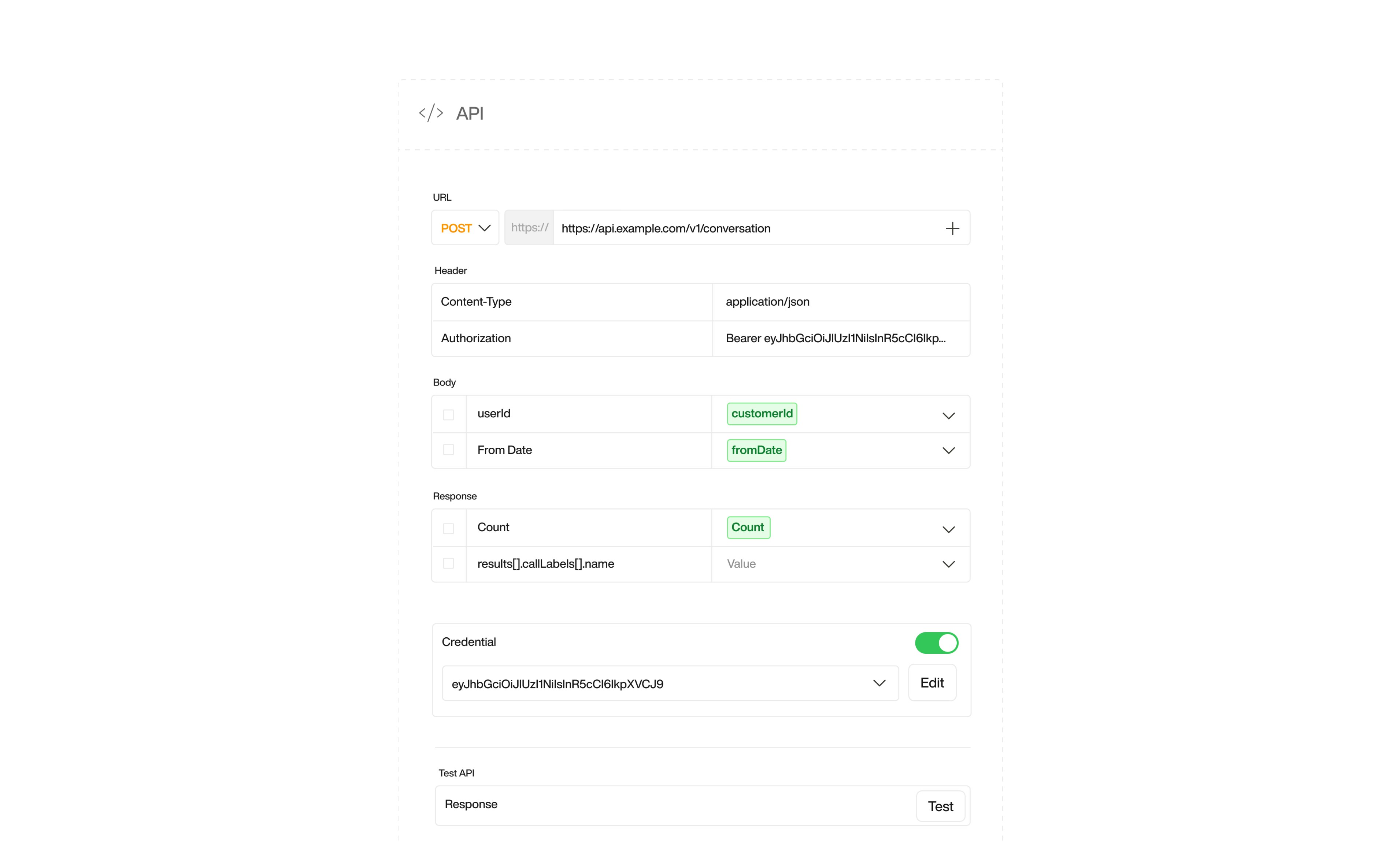 Send Email action interface on light mode