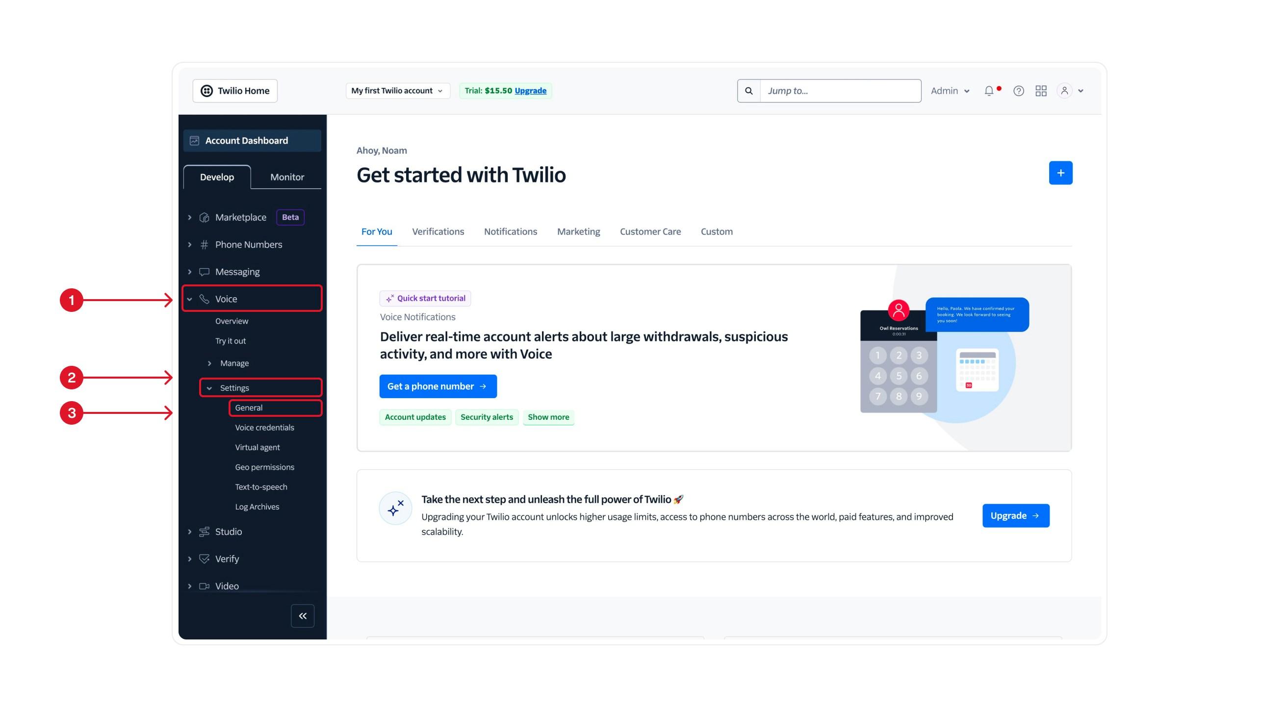 Send Email action interface on light mode