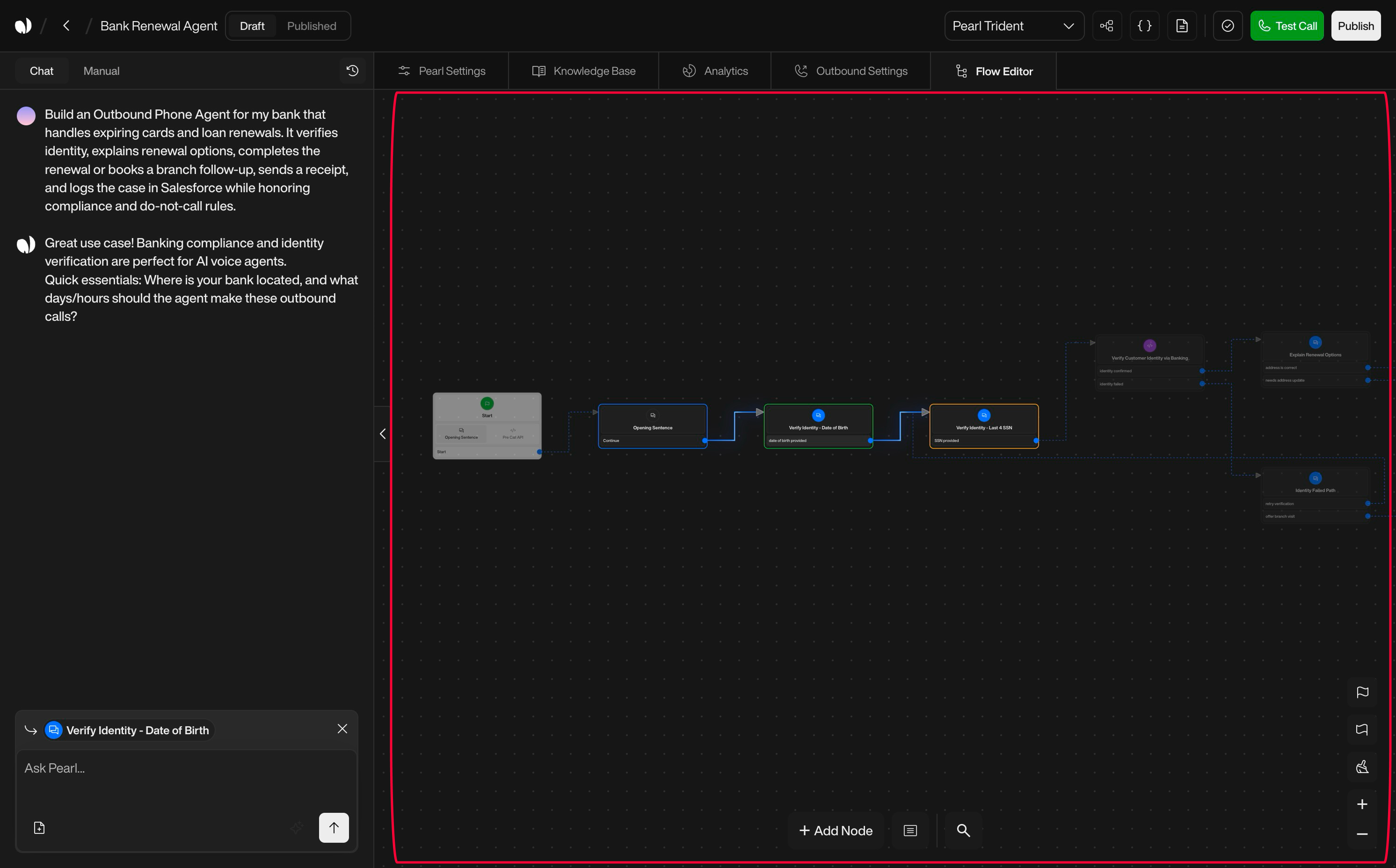 Send Email action interface on light mode