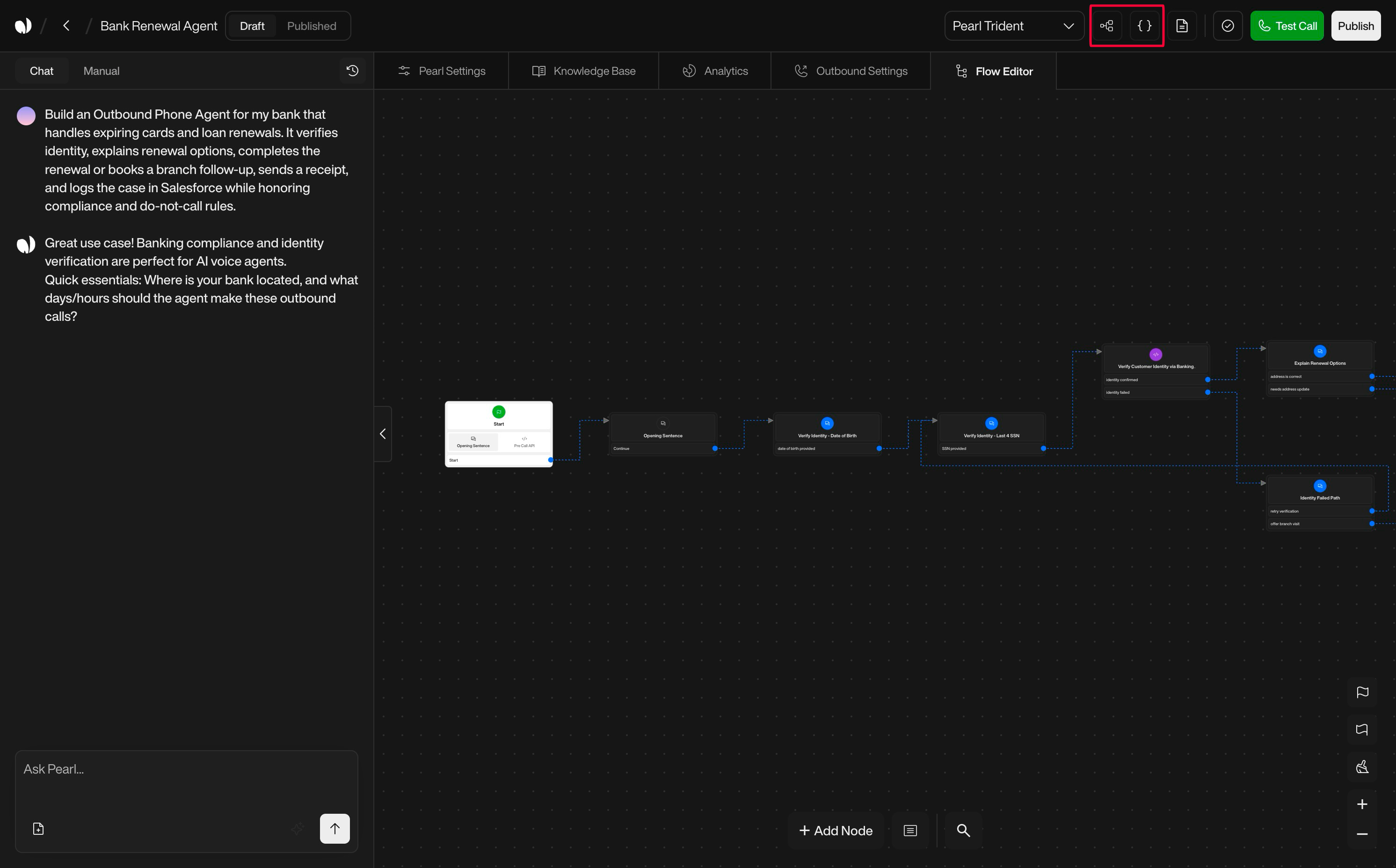 Send Email action interface on light mode