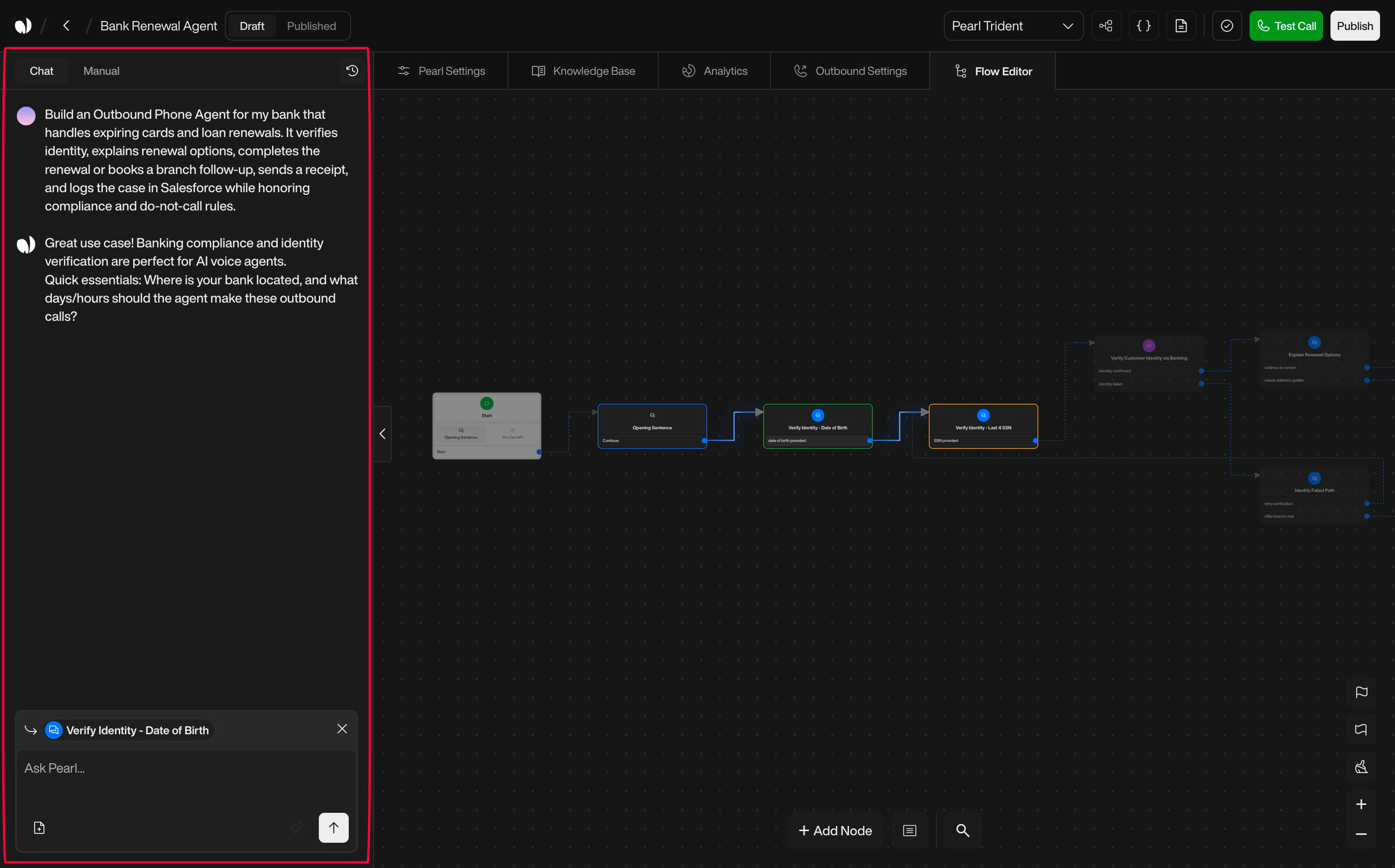 Send Email action interface on light mode