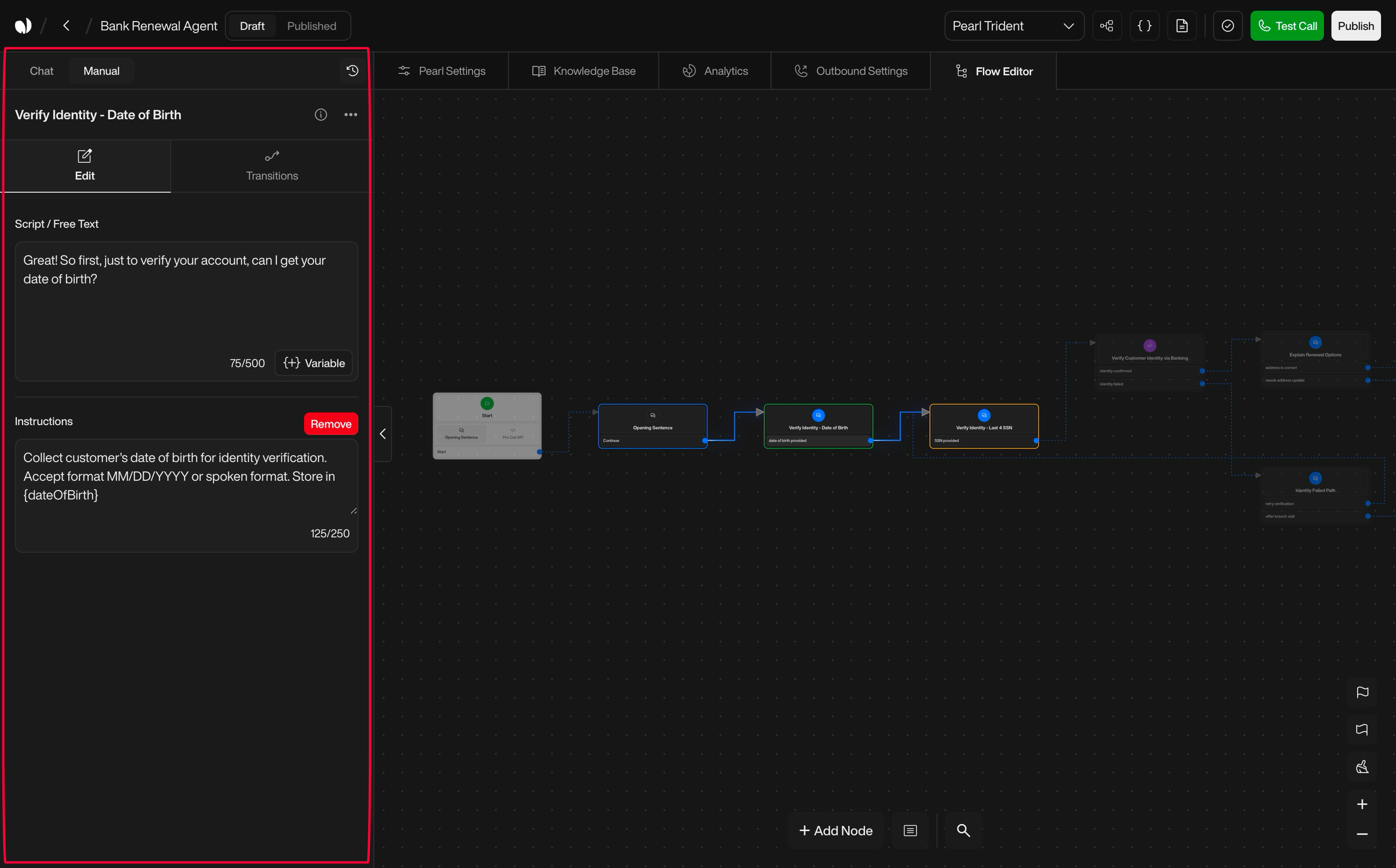 Send Email action interface on light mode