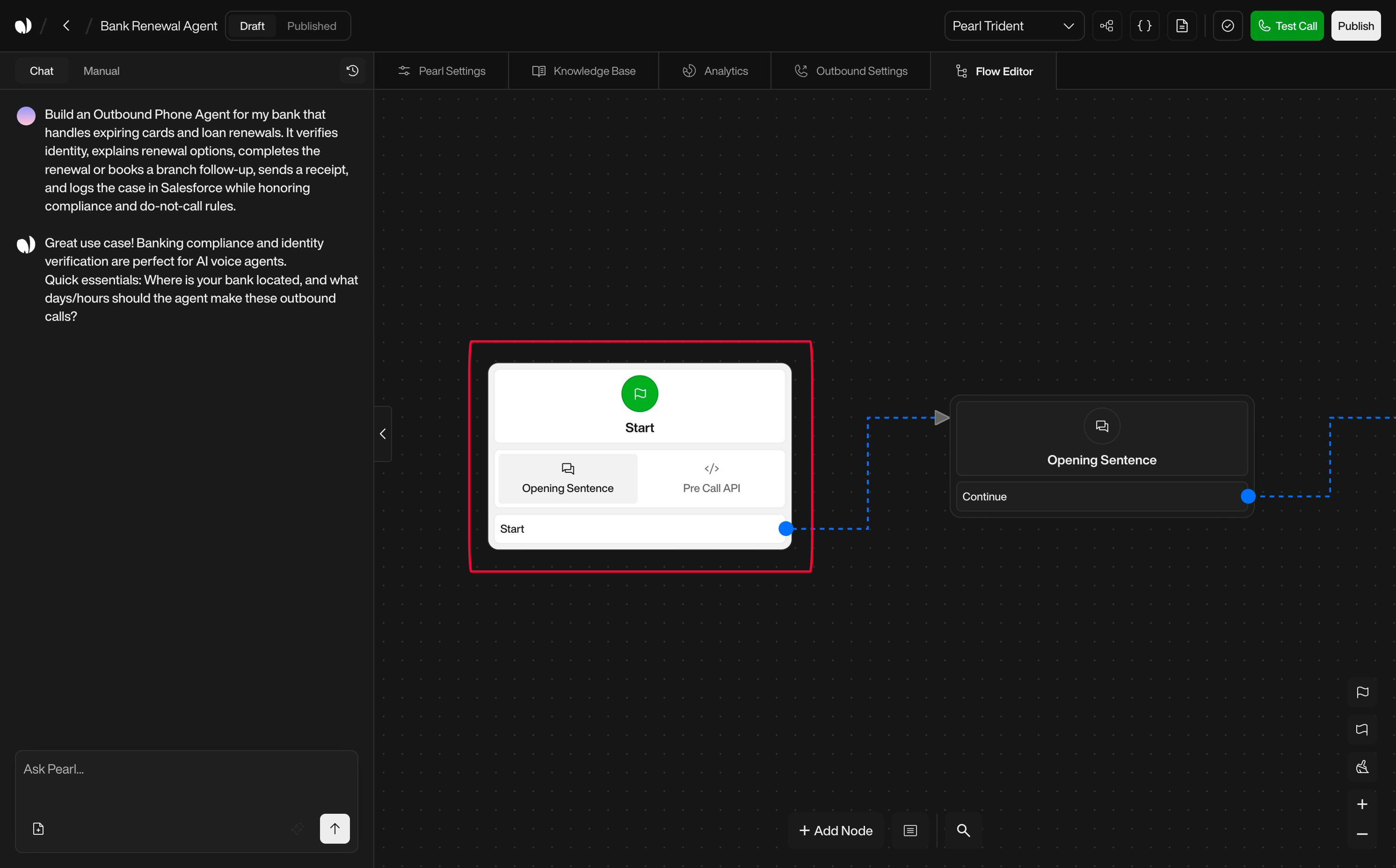 Send Email action interface on light mode