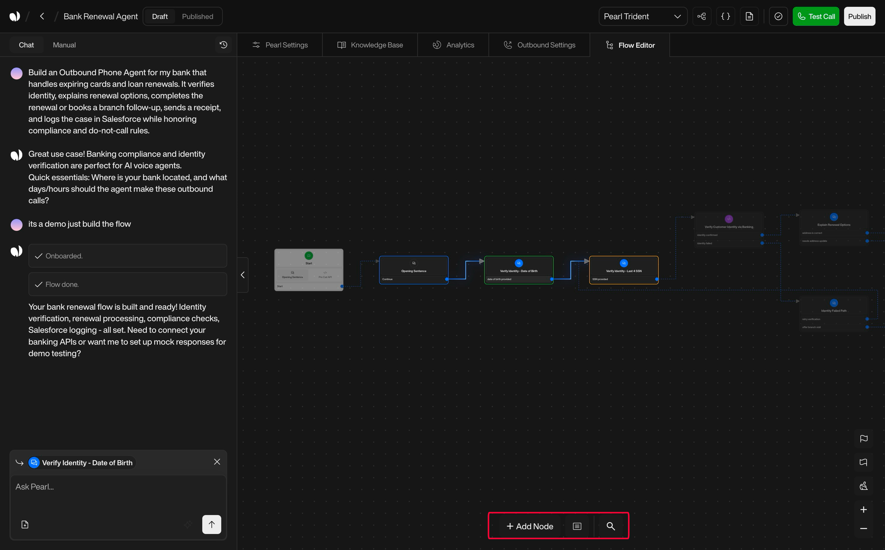Send Email action interface on light mode