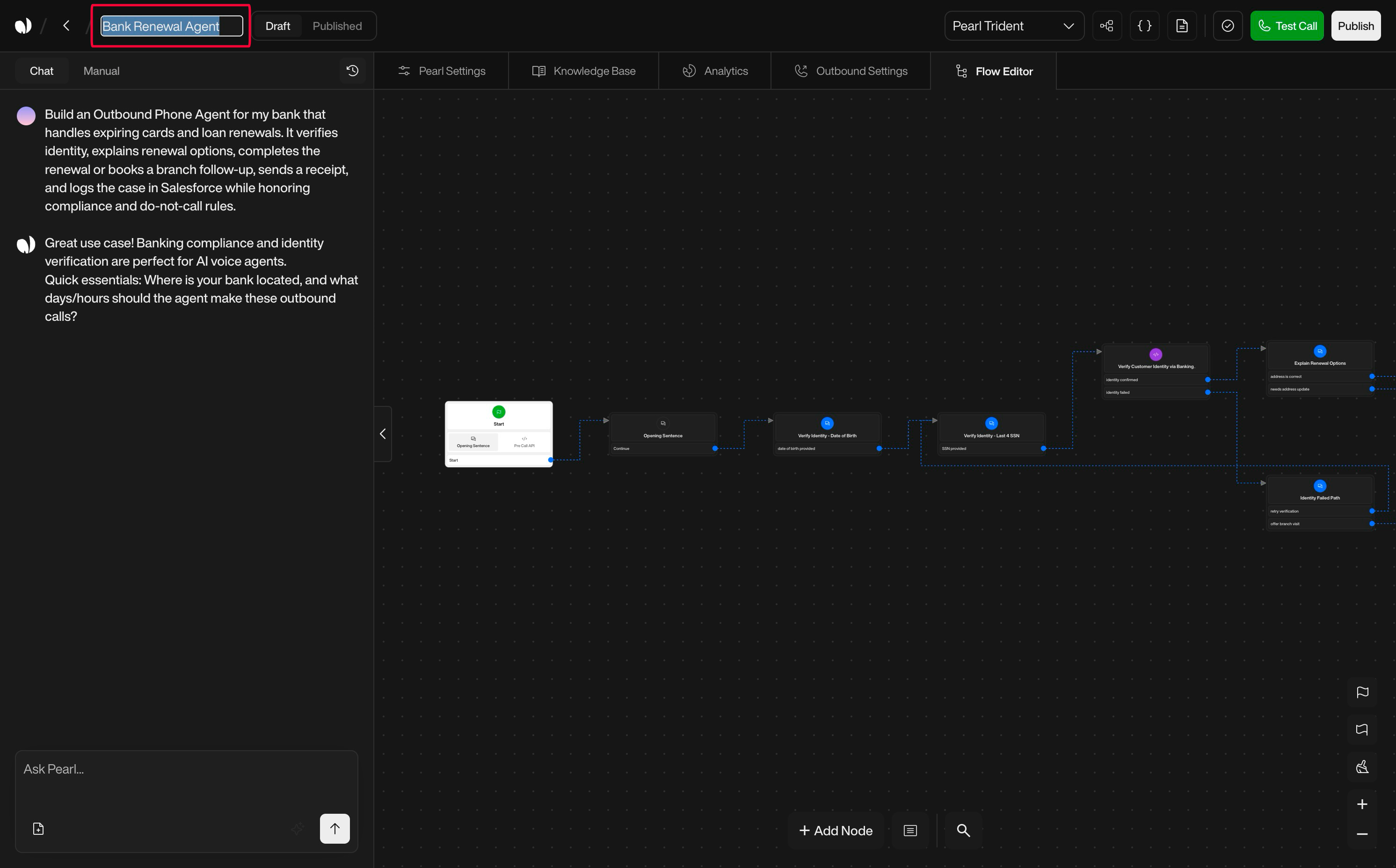 Send Email action interface on light mode