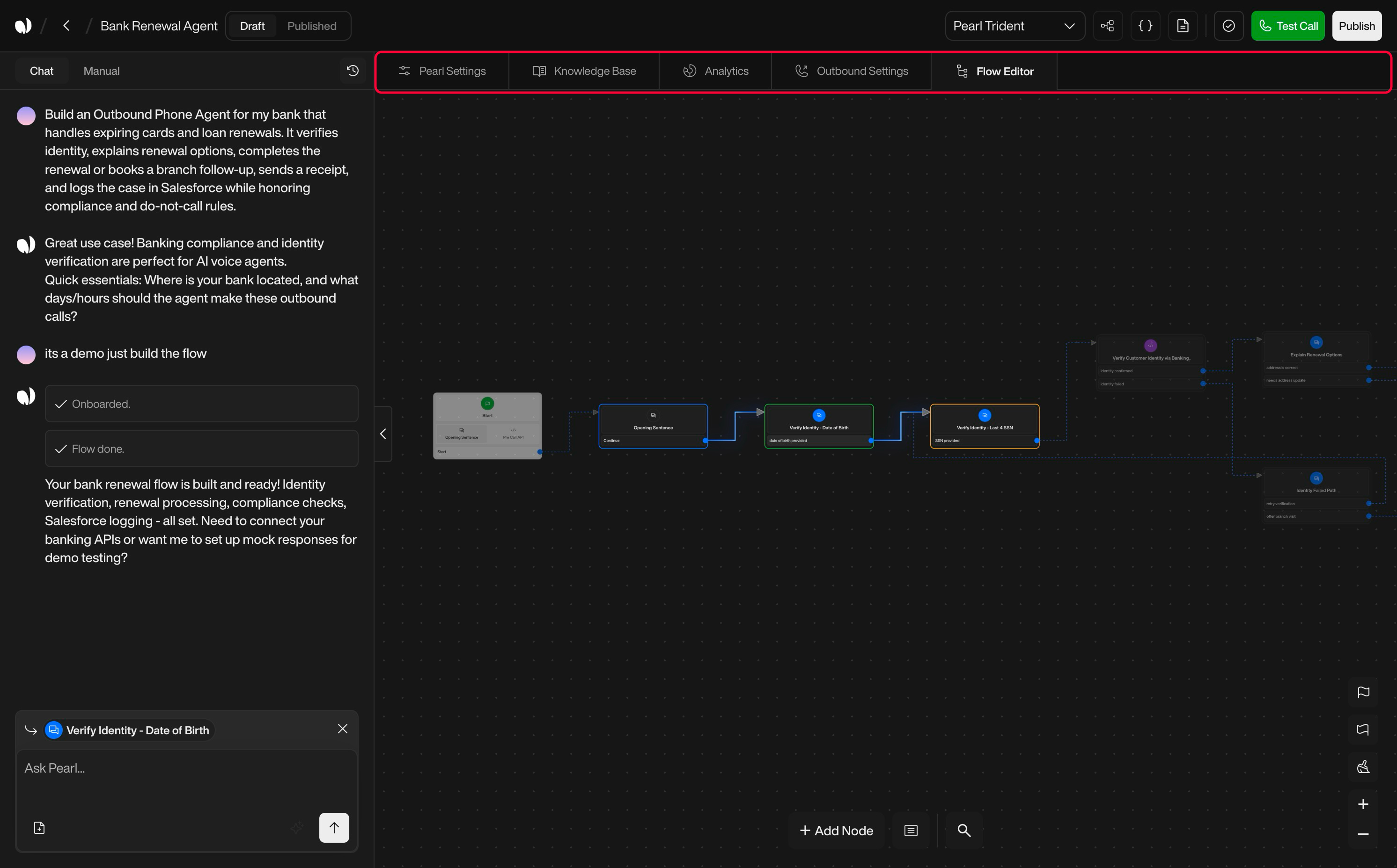 Send Email action interface on light mode