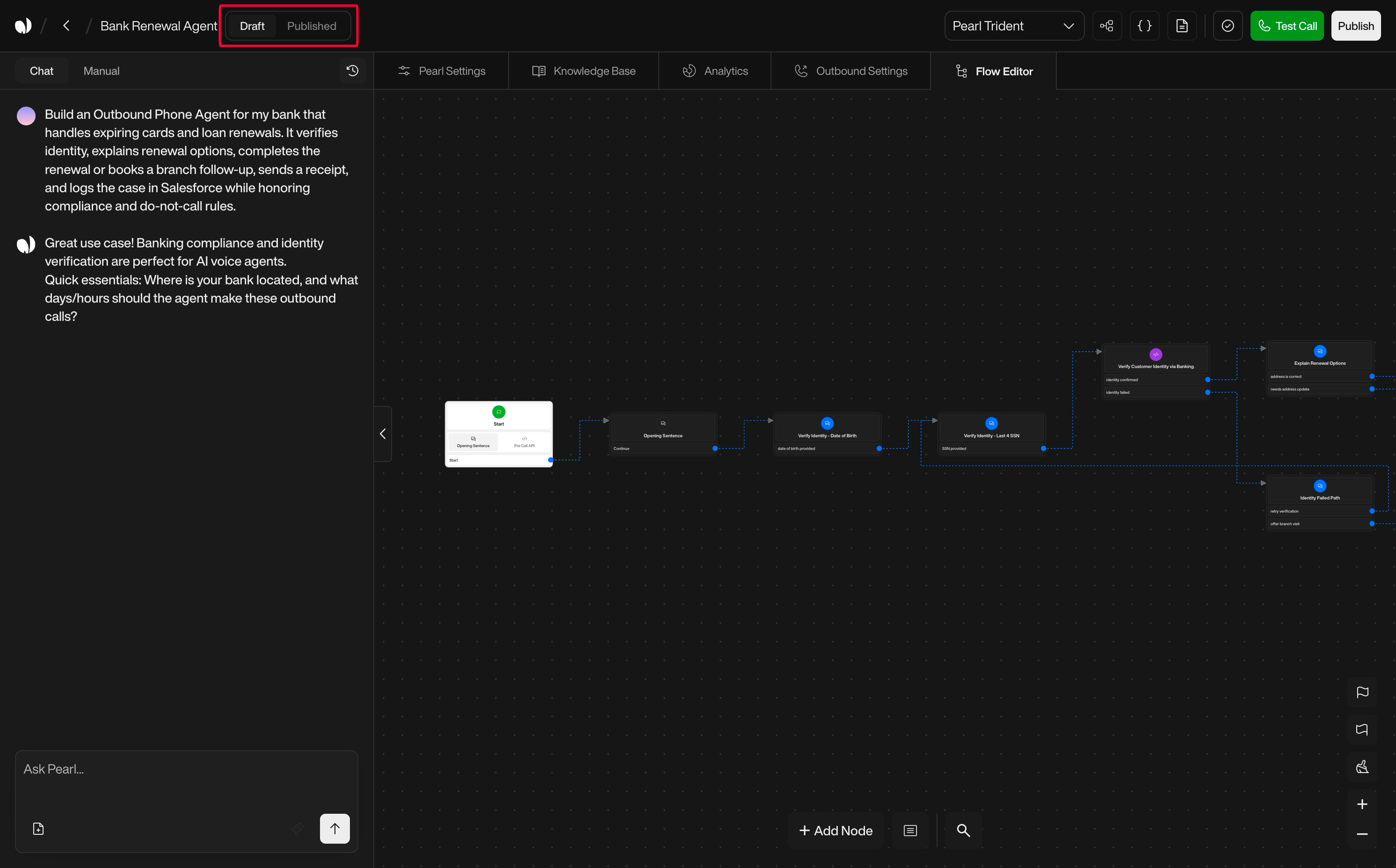 Send Email action interface on light mode