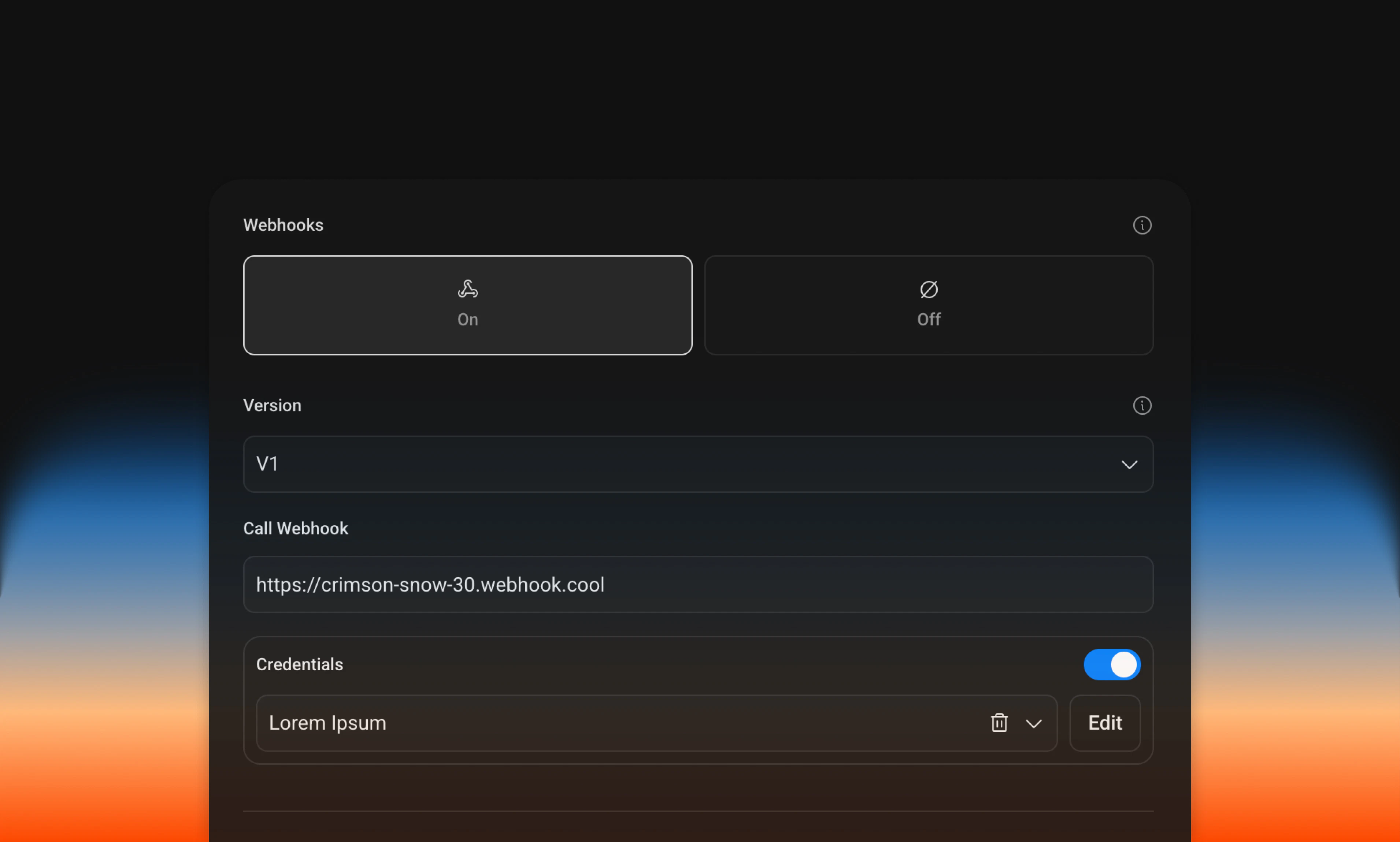 Webhooks documentation light mode