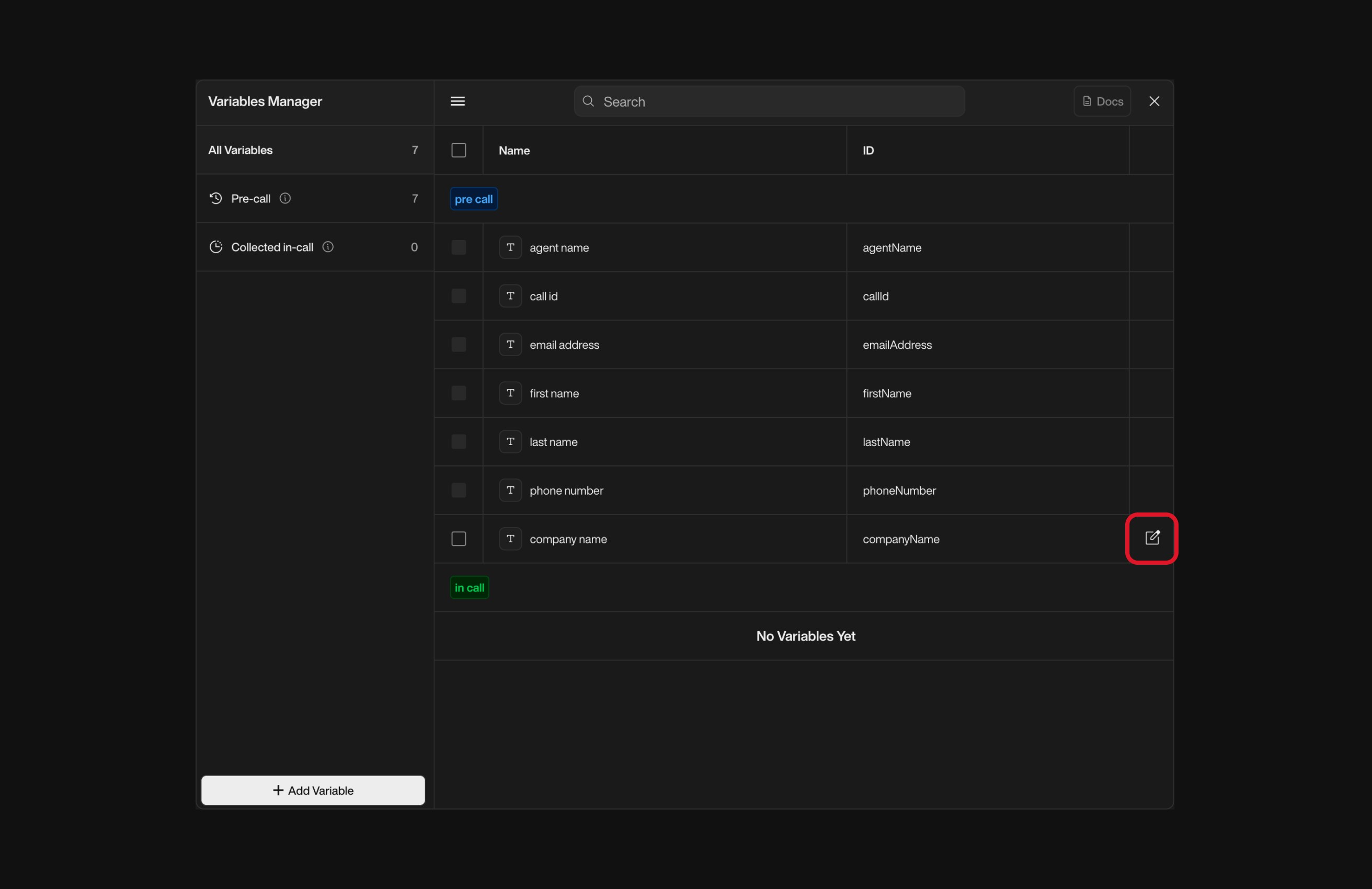 Send Email action interface on dark mode