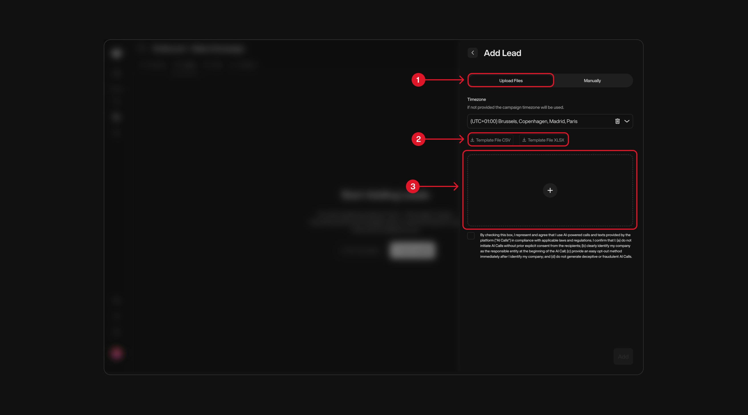 Send Email action interface on dark mode