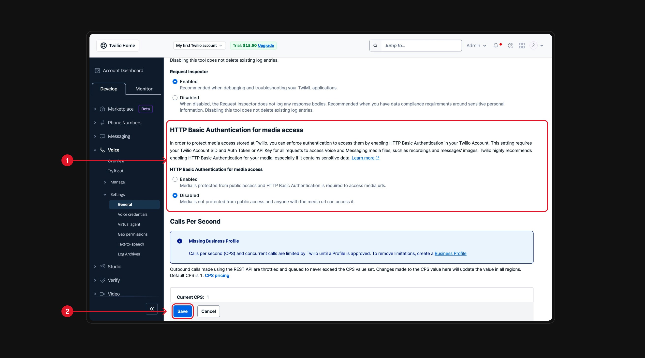 Send Email action interface on dark mode