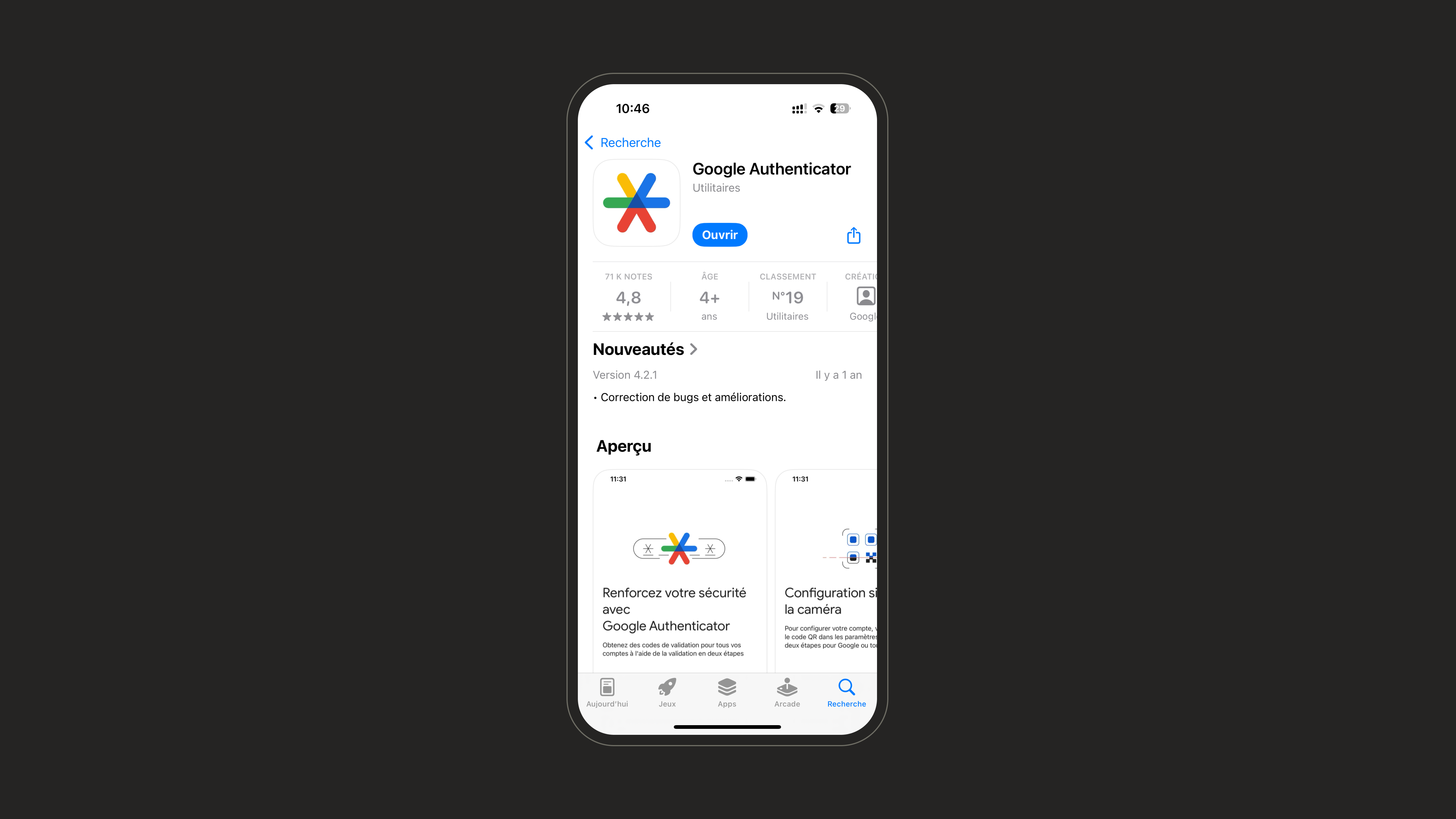 Google Authenticator on the App Store