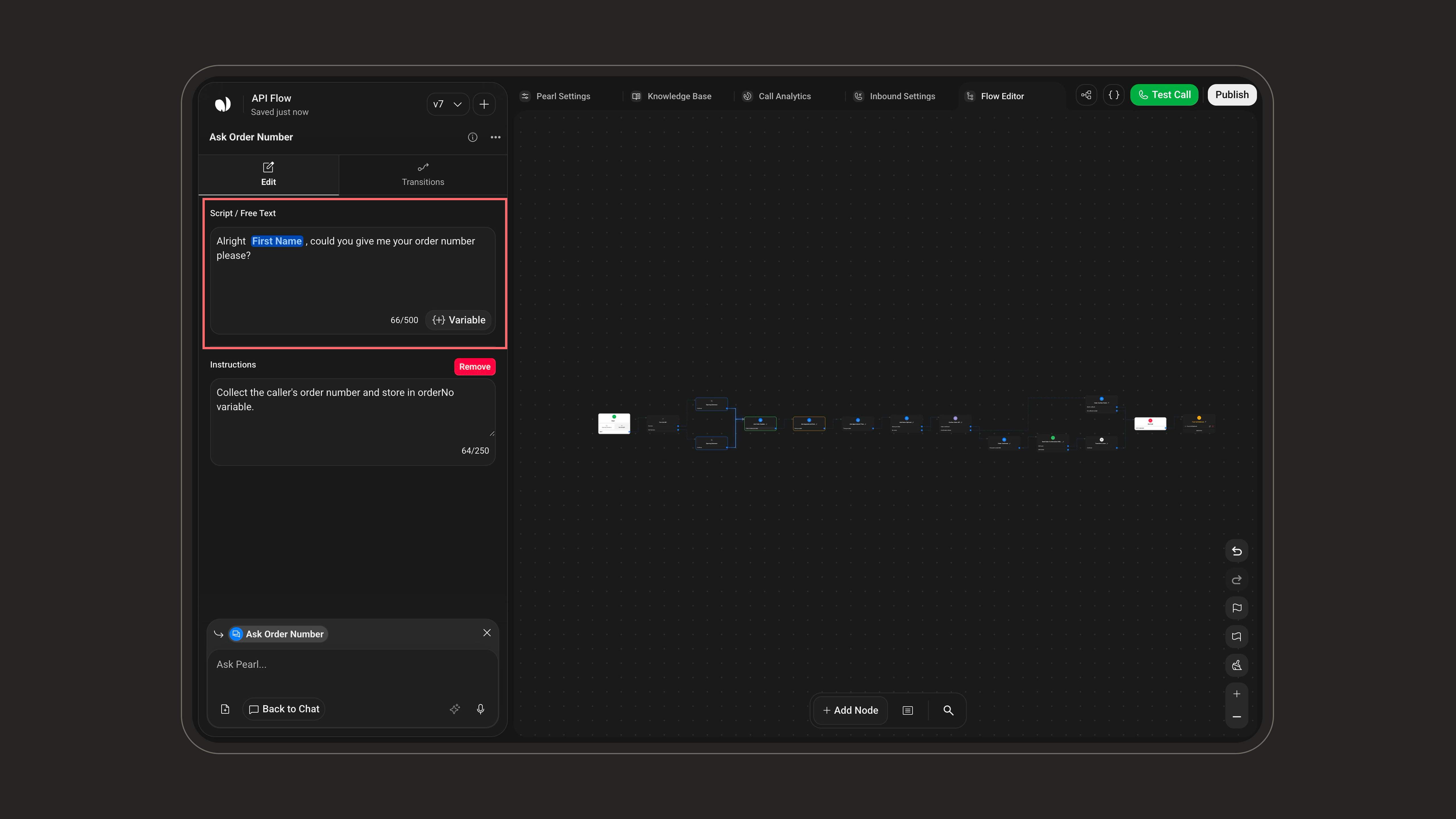 Send Email action interface on light mode