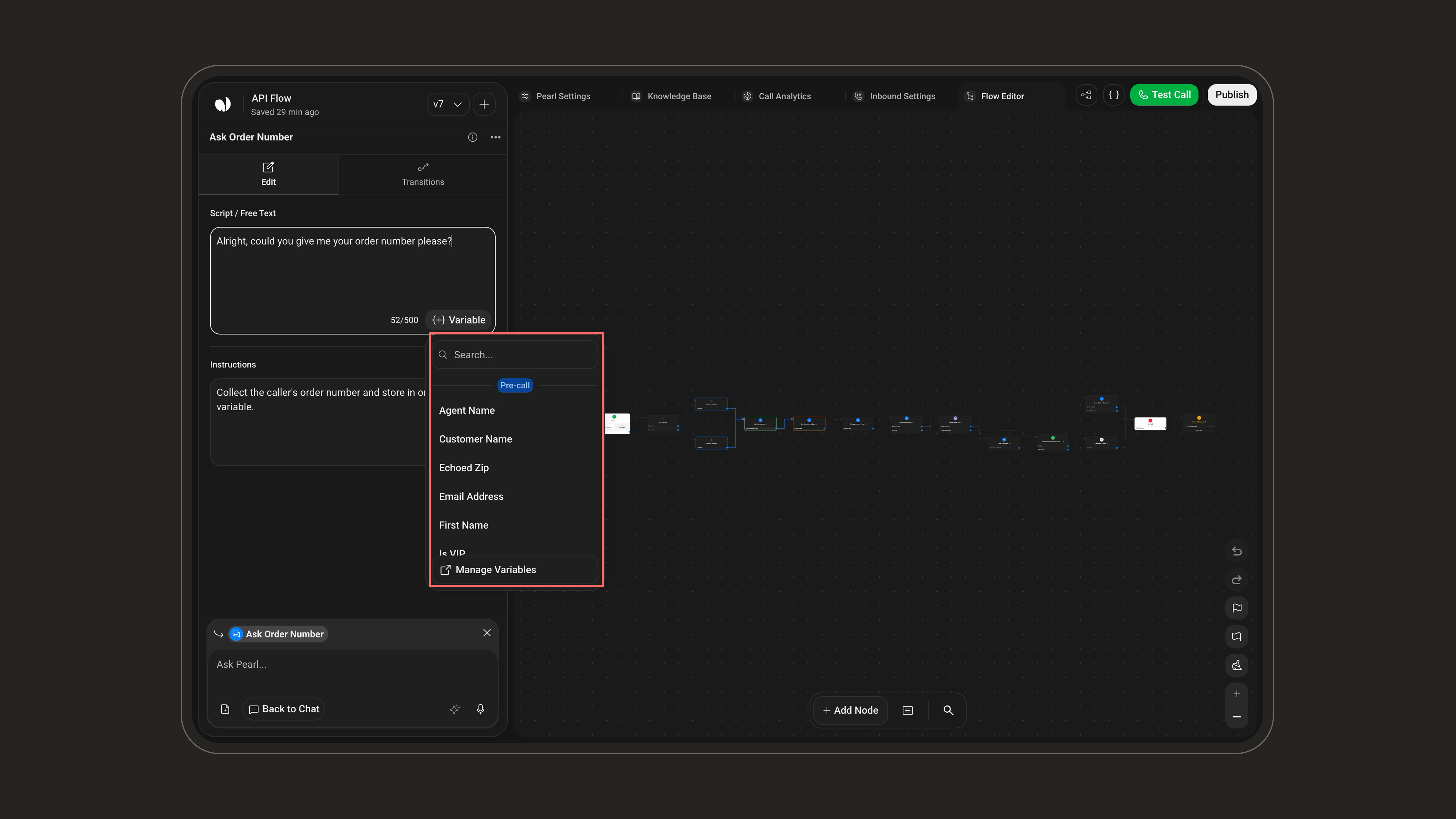 Send Email action interface on light mode