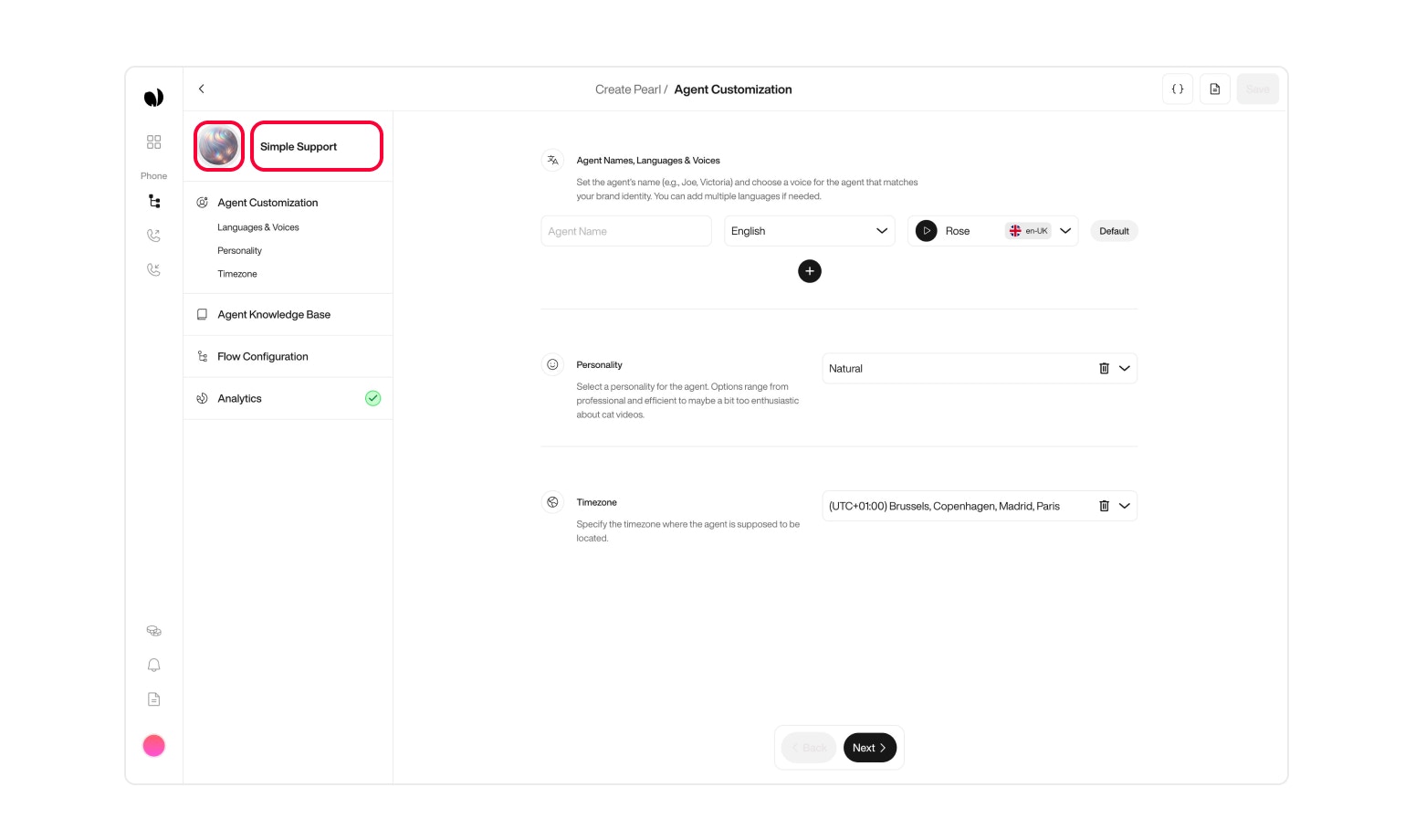 Send Email action interface on light mode