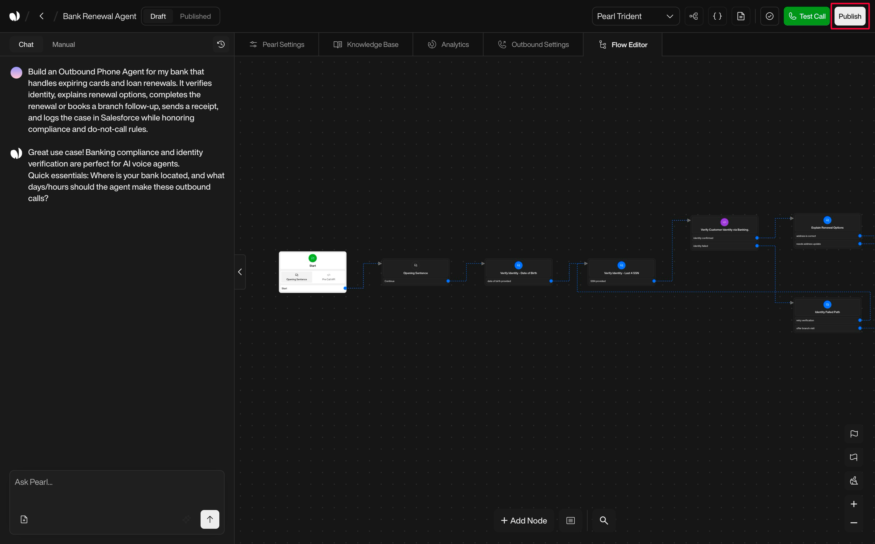 Send Email action interface on light mode