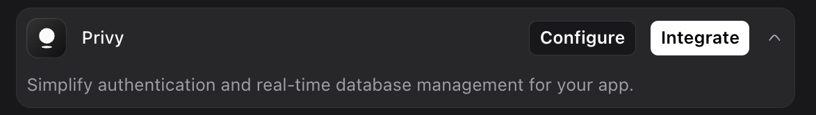 Screenshot showing how to select a specific protocol from the integrations list
