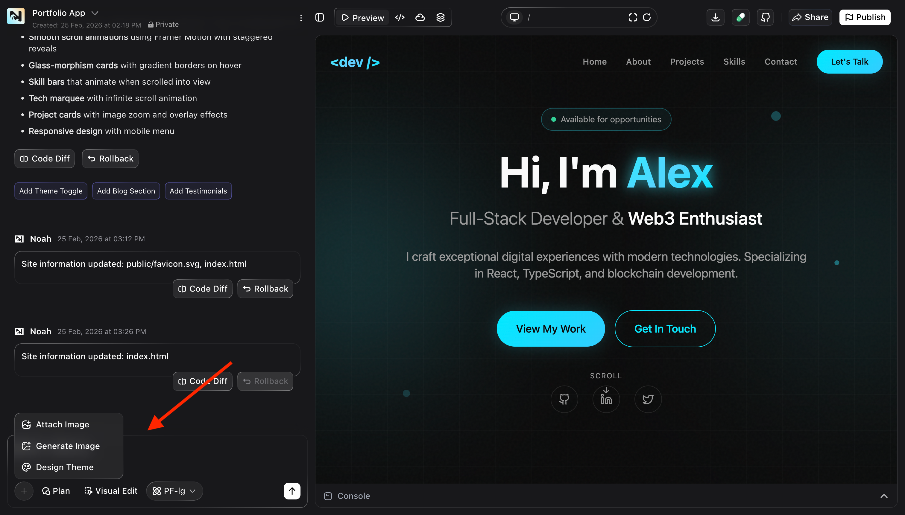 Design tools - Noah AI