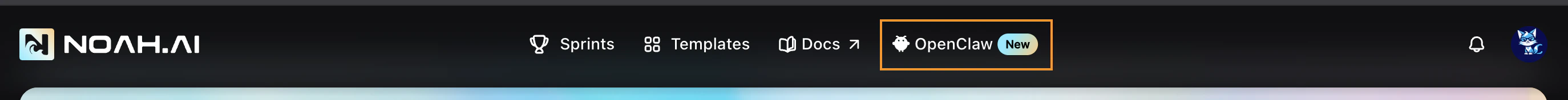 Try OpenClaw button on Noah homepage