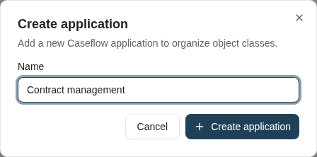 Create an application to group the classes for a business area.