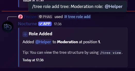 Tree Role Add: Helper Tree Role Add: Helper