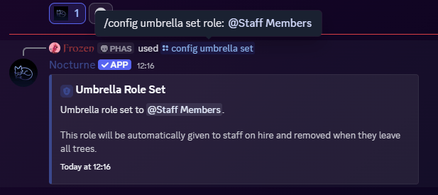 Config Umbrella Set Config Umbrella Set