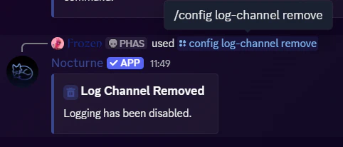 Config Log Channel Remove Config Log Channel Remove