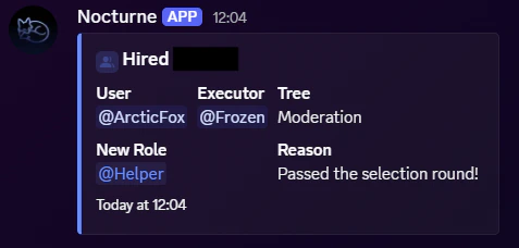 Staff Hire Log Output Staff Hire Log Output