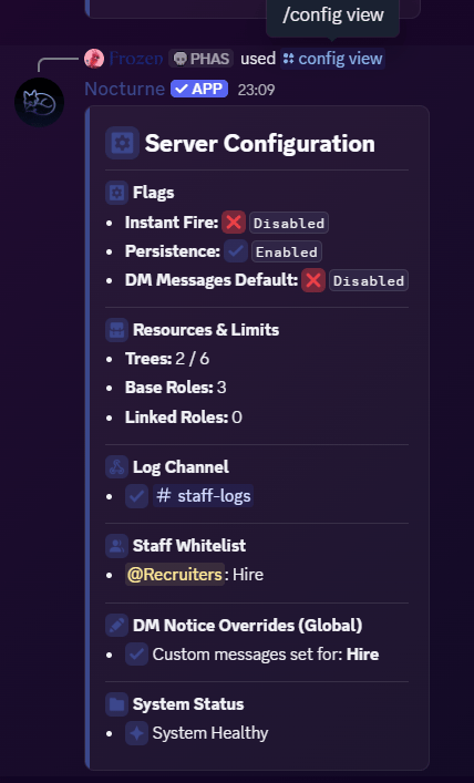 Config View Config View