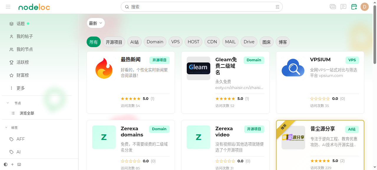 公益项目列表页