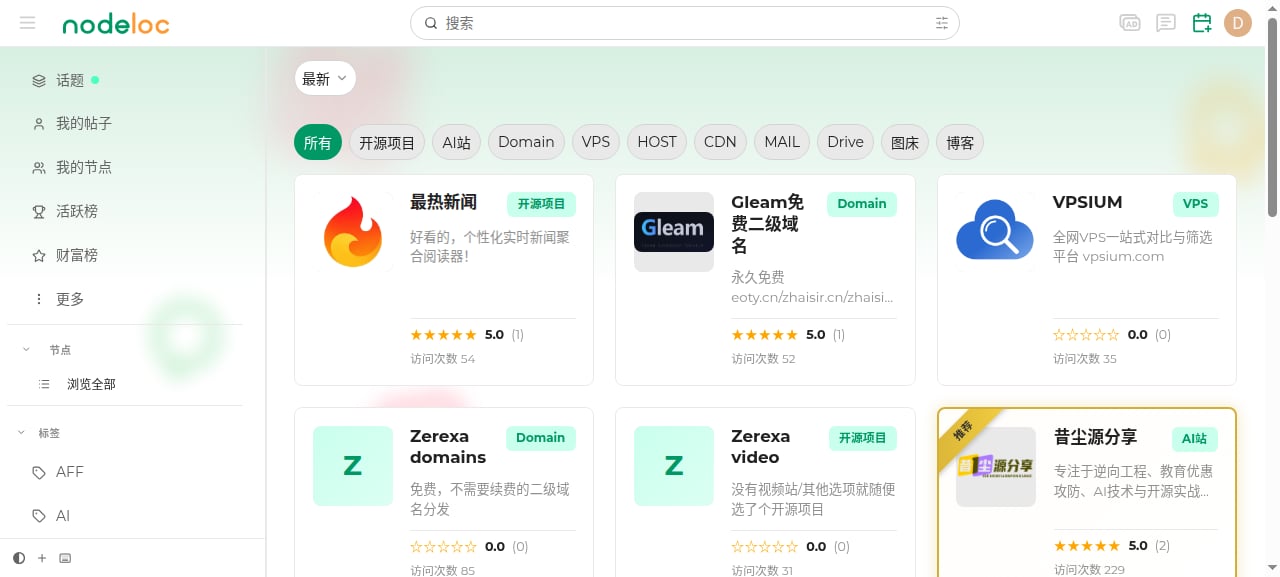 公益项目列表页