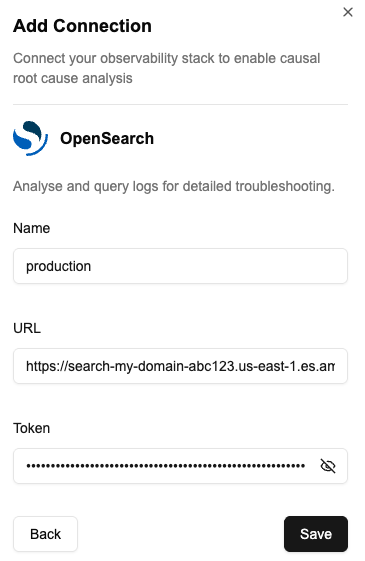 NOFire AI Opensearch Form Connection