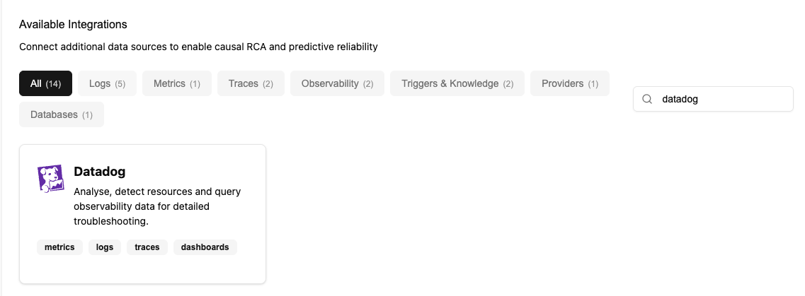 NOFire AI Select Datadog