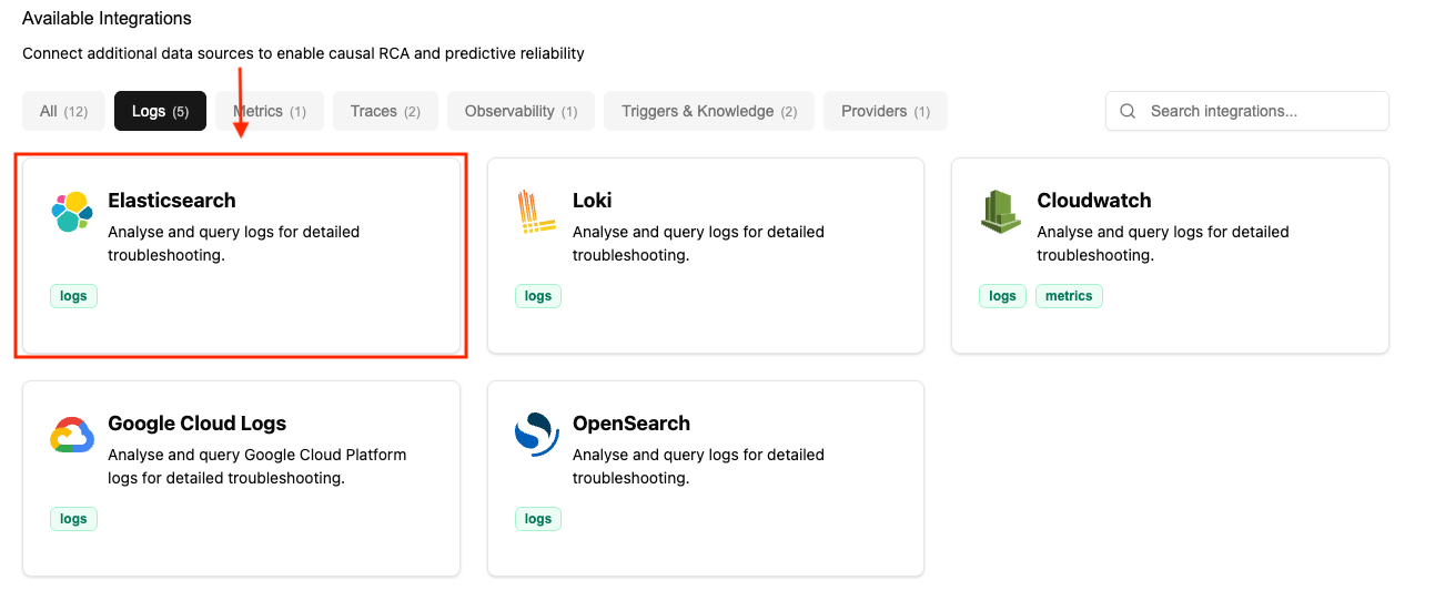 NOFire AI Elasticsearch Connection Pn