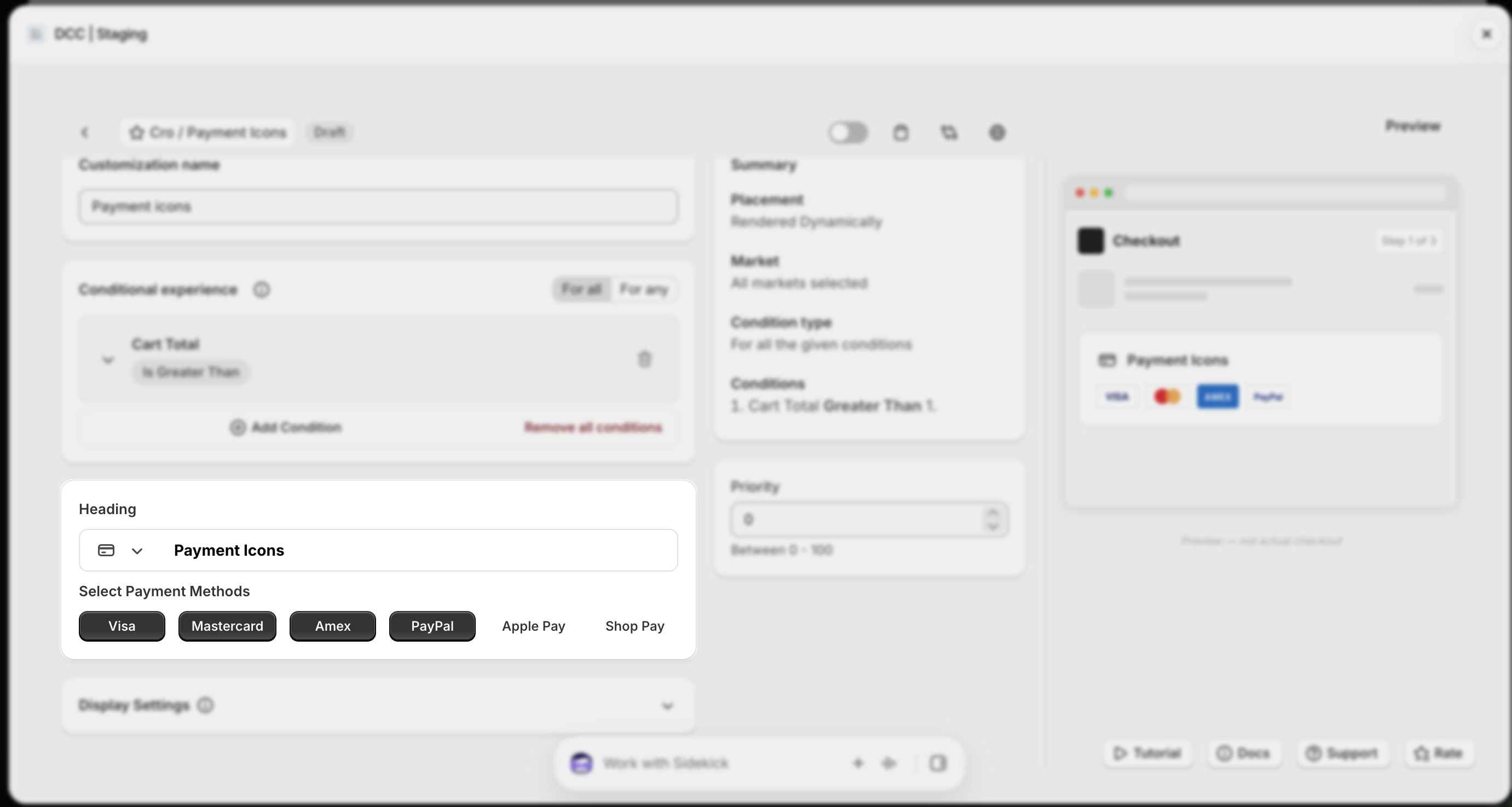 Payment Icons Heading Methods Focus