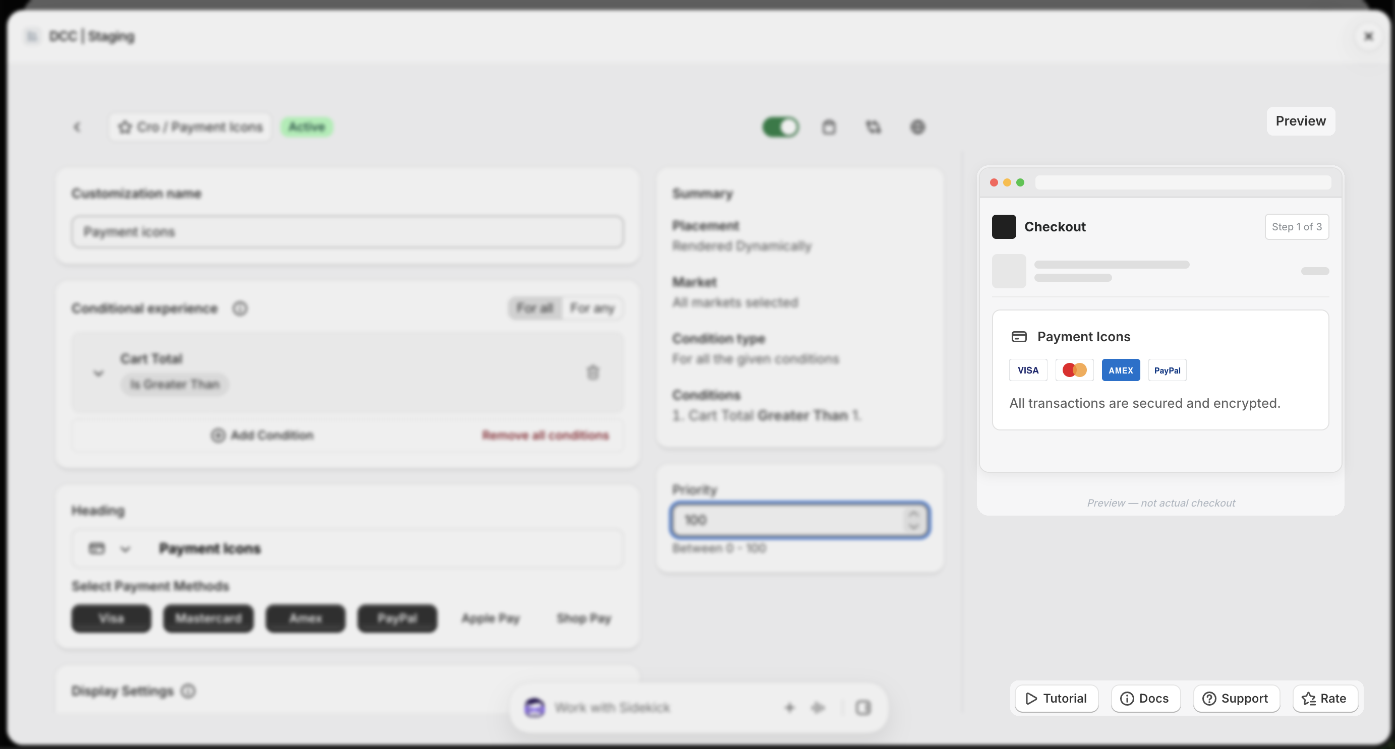 Payment Icons Preview Focus