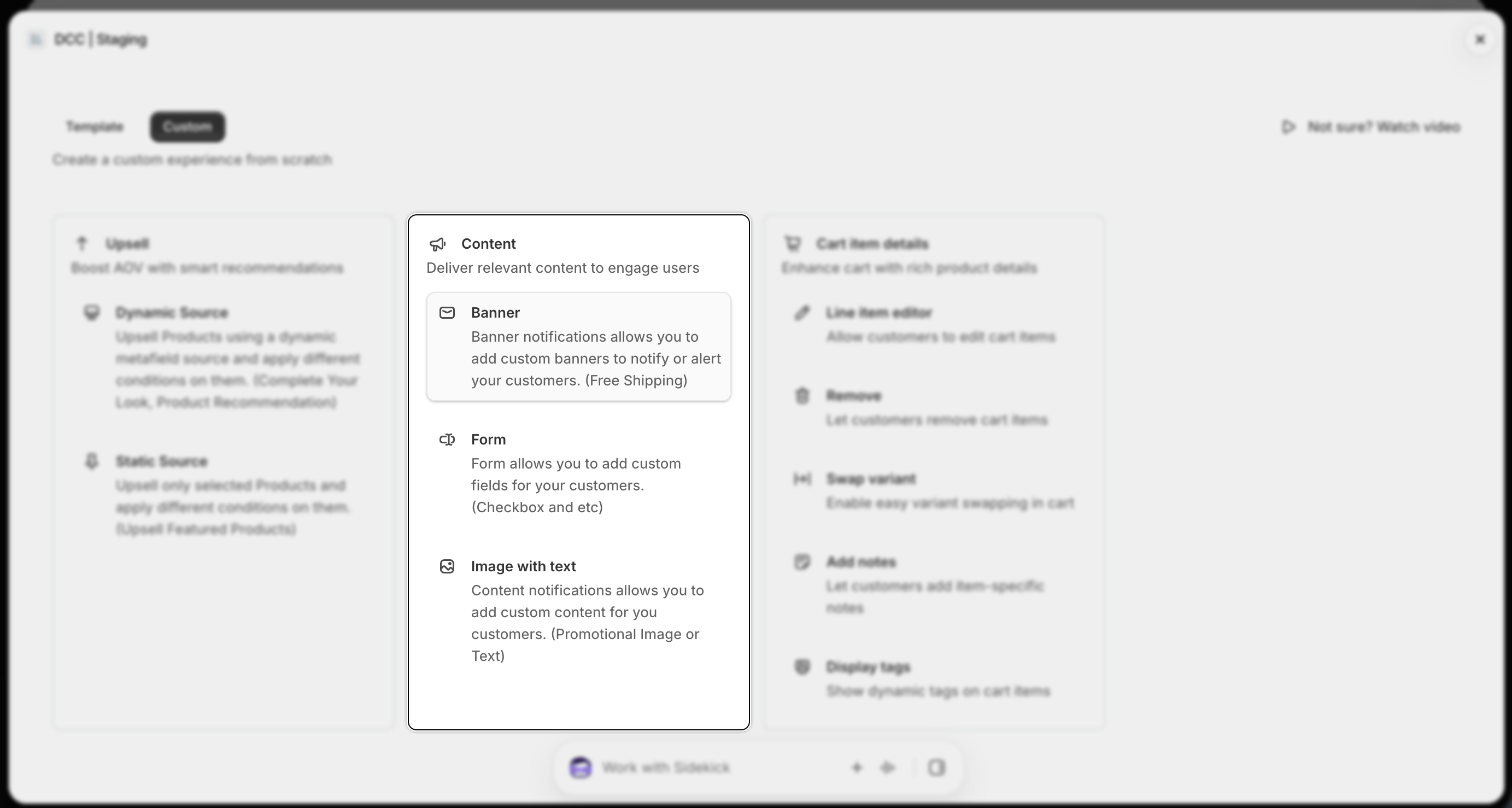 Content Card Focus