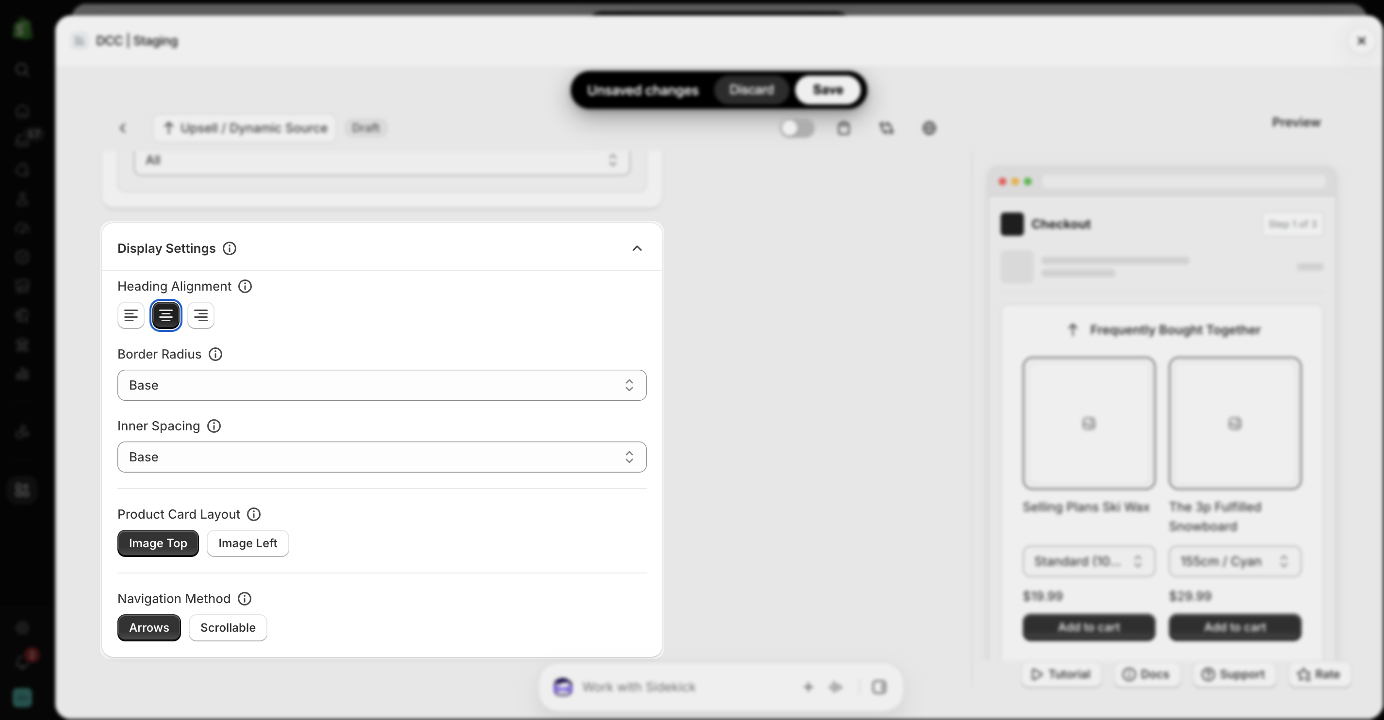 Display Settings Focus