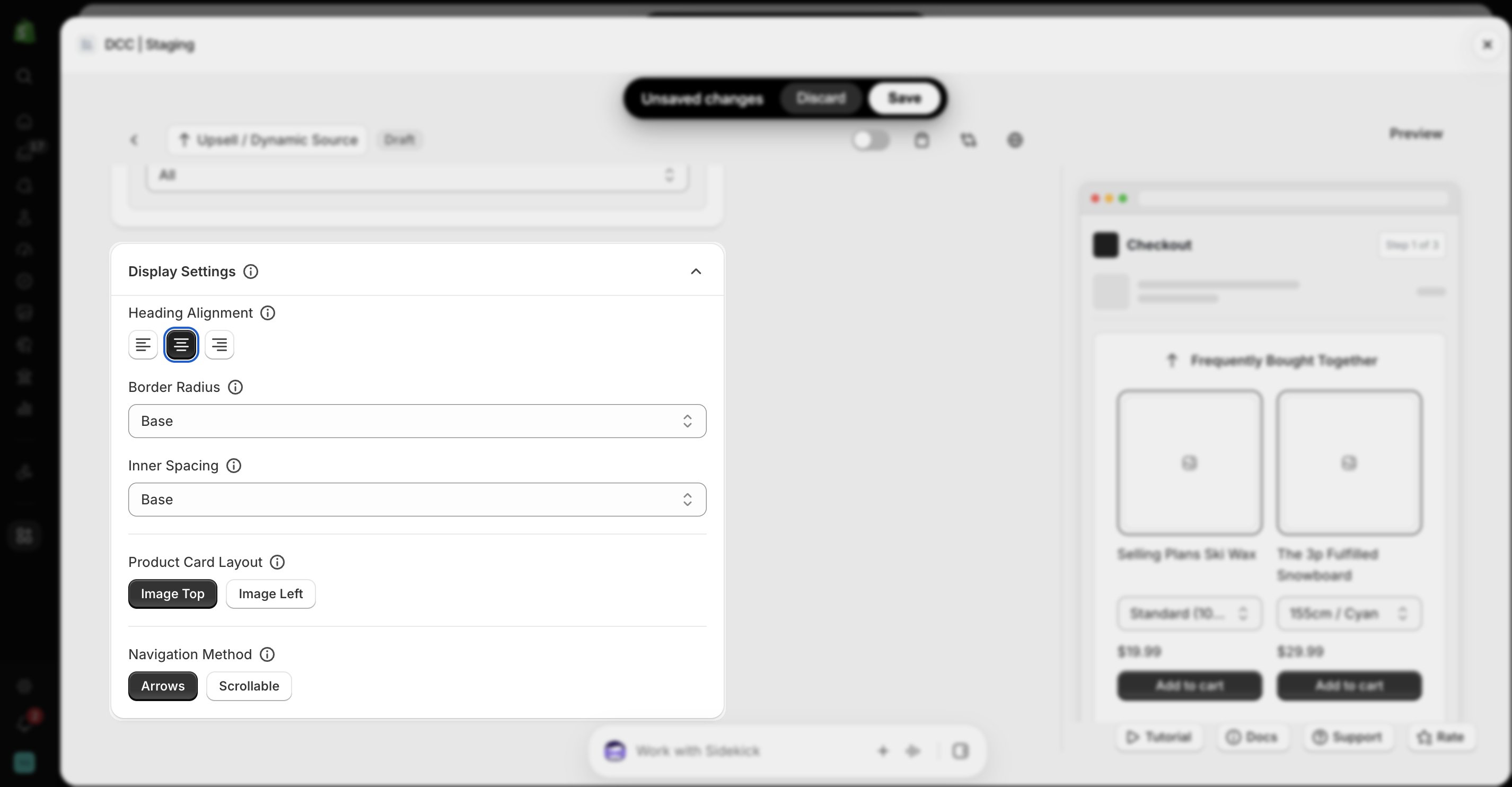 Display Settings Focus