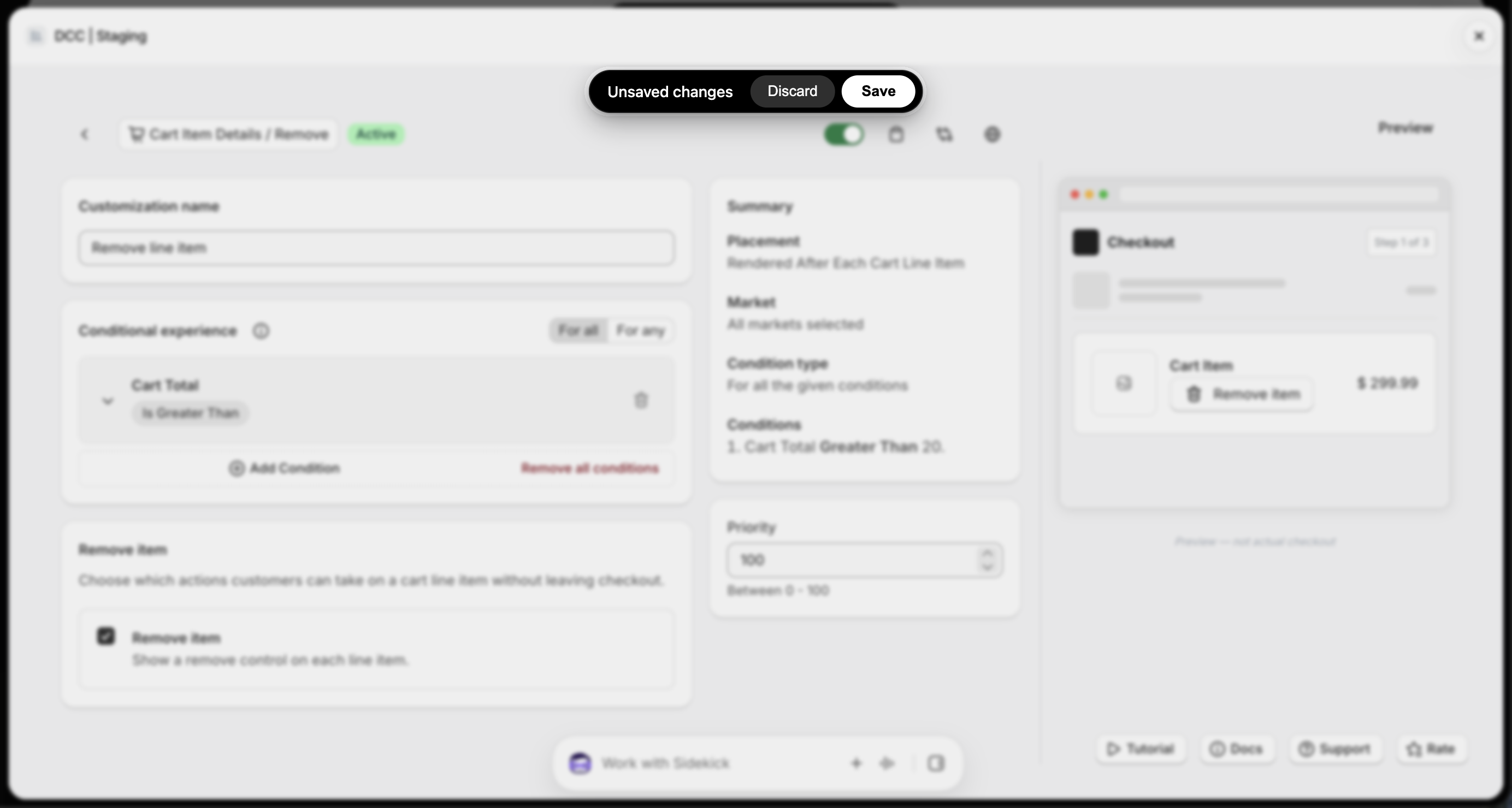 Remove 5 Unsaved Changes