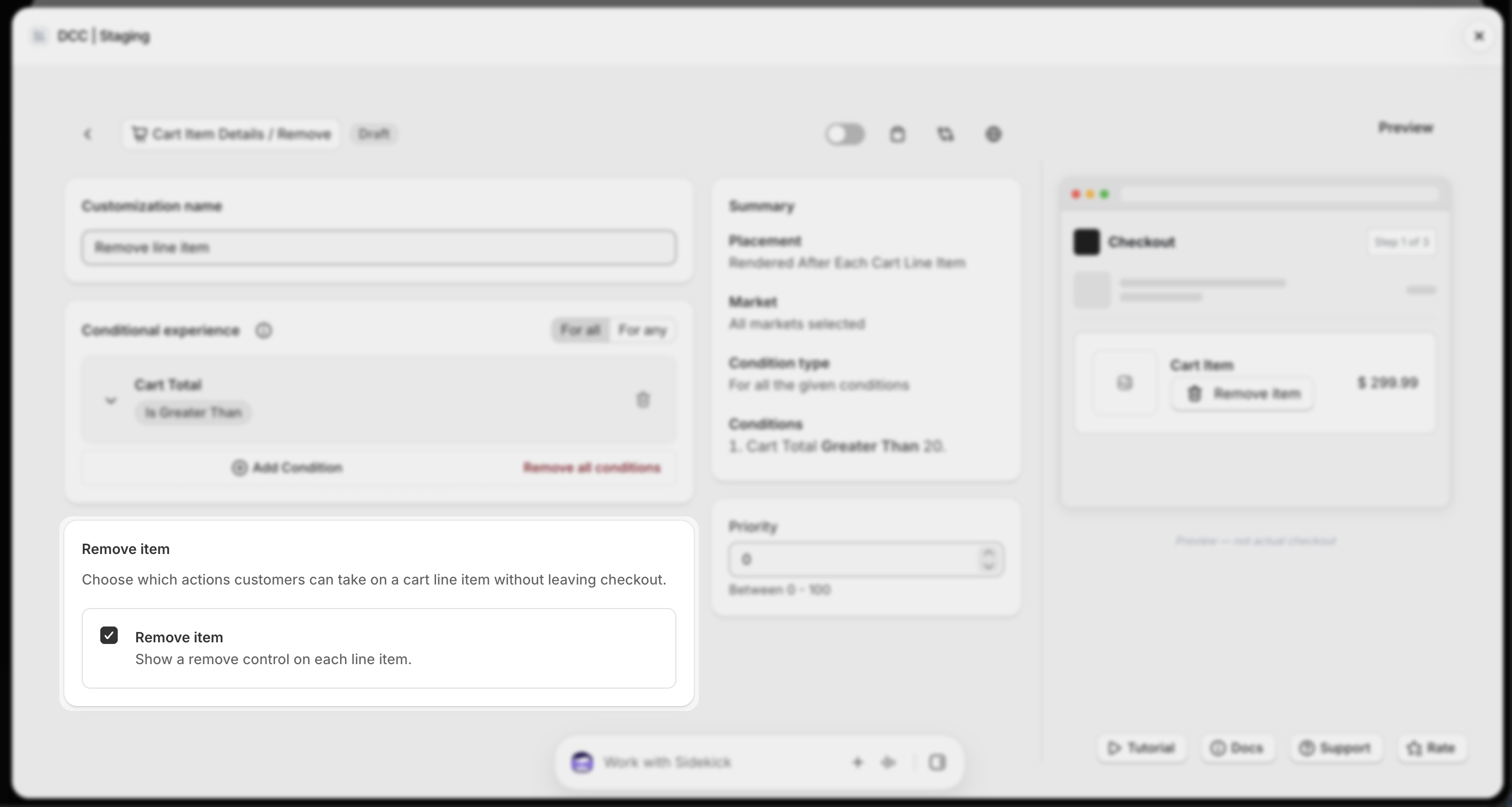 Remove 6 Remove Item